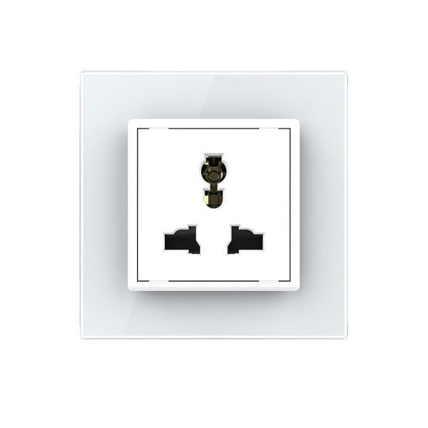 Розетка универсальная 1 модуль Белая Livolo