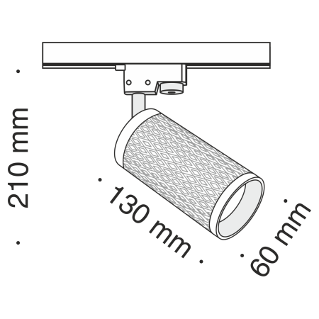 Светильник трековый 1*GU10 50Вт Черный IP20 Focus Design TR011-1-GU10-B Technical