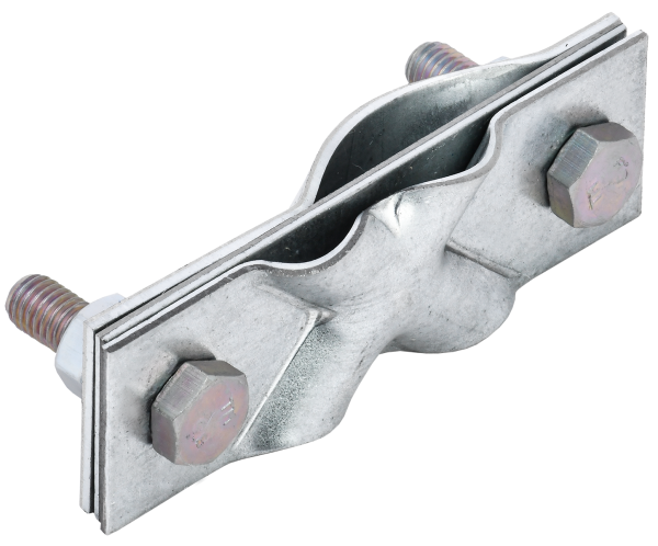 Зажим заземления диагональный стержень-полоса/пруток нержавеющая сталь IEK