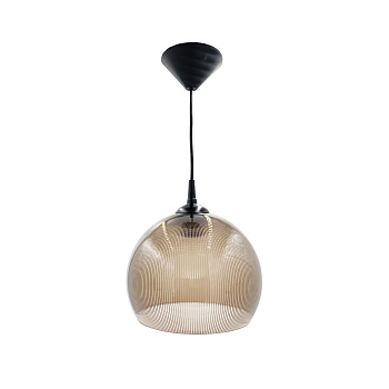 16-58 (НСБ 11-60-259) Светильник декоративный, подвесной, 230В/50Гц, 1хЕ27, мах60Вт, ø250х900мм, IP20, полистирол, дымчатый, крепление на к... APEYRON