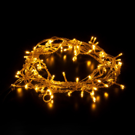 Гирлянда "Занавес" теплый белый 1,5*1м IP20 (200-001 теплый белый) Eurosvet