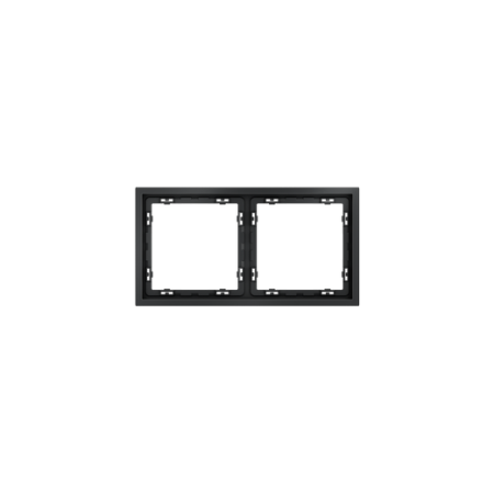Рамка пластиковая Voltum S70 на 2 поста, (графит)