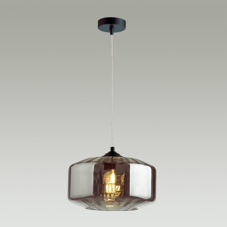 Подвес E27 60W BINGA дымчатый/черный ODEON LIGHT