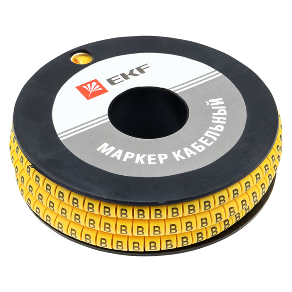 Маркер кабельный 4,0 мм2 "B" (500 шт) (ЕС-2) PROxima EKF