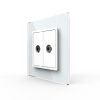 Розетка ТВ двойная Белая Livolo