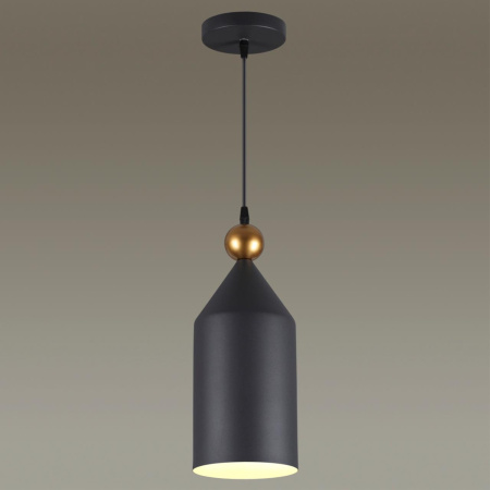 Подвес Е27 1*40W BOLLI темн.серый/золотой B ODEON LIGHT