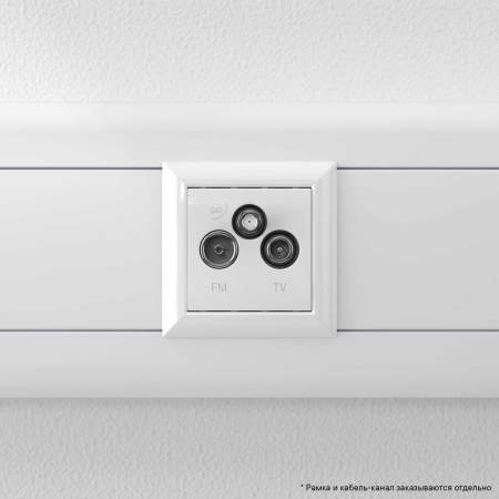 Розетка TV-FM-SAT модульная, "Avanti", "Белое облако", 2 модуля DKC