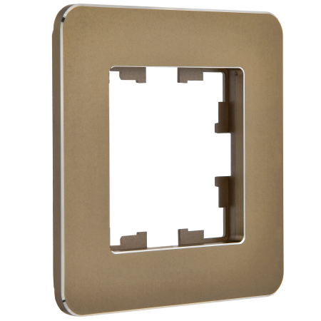 BRITE Рамка 1-мест. РУ-1-1-Бр металл латунь RE IEK