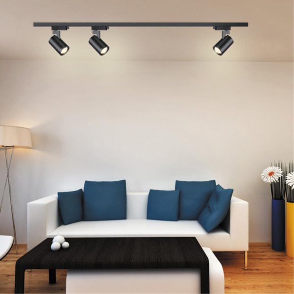 Св-к трековый однофазный IP20 GU10 50W 220V GUSTO черный NOVOTECH