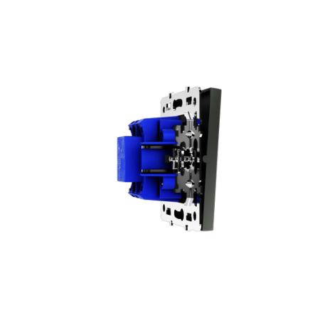 Перекрестный переключатель встраиваемый Voltum S70 одноклавишный 10А, (титан)