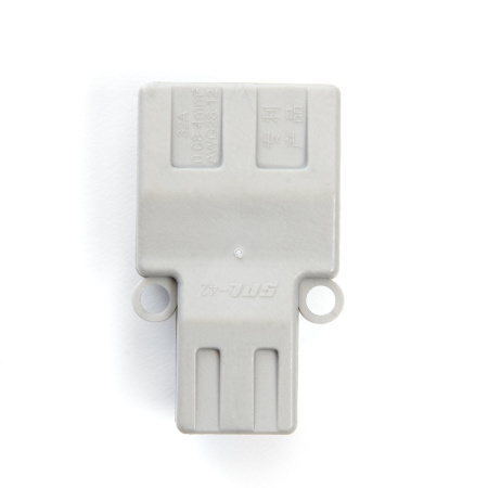 Клемма монтажная д/ подкл. фазн. проводников STEKKER, LD222-424, 2 контактные группы, 1ввод,2вывода на полюс (DIY упак 2 шт)