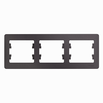 GLOSSA  Рамка горизонтальная 3 пост . сиреневый туман IP20 Schneider Electric