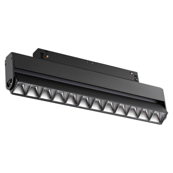 Трековый св-к для низков.шинопровода IP20 LED 4000K 12W 48V FLUM черный B NOVOTECH