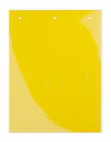 Табличка полужесткая для маркировки кнопок аварийного останова. ПВХ. Желтая. (B) DKC