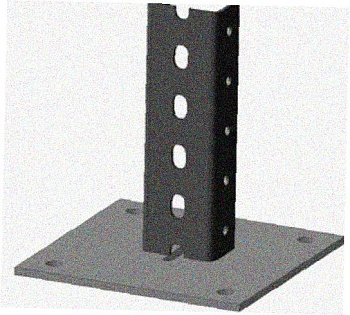 Стойка напольная (потолочная) СНП600 УТ1,5,горячее цинкование, S2,5