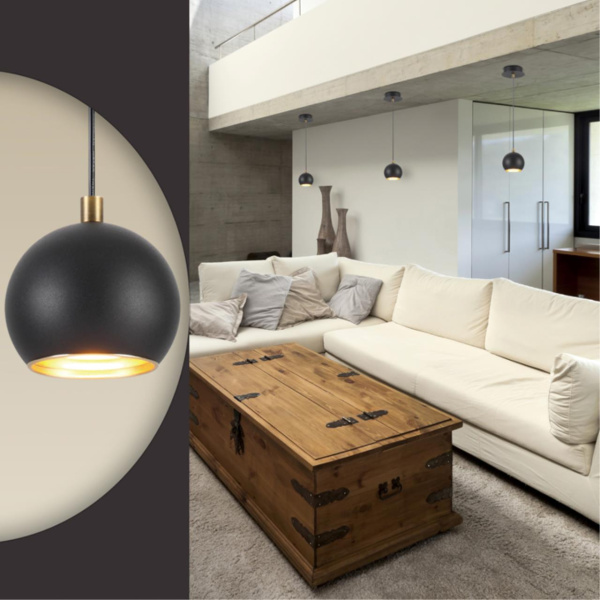 Подвес G9 40W 220V NERUNI черный с бронзой LUMION