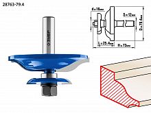 79,4x25.4мм, хвостовик 12мм, фреза фигирейная двухсторонняя ЗУБР