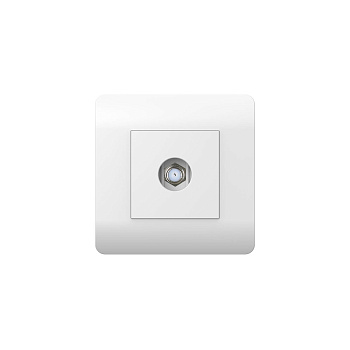 Розетка антенная одиночная SAT коннектор, белый NEW3-E CHINT Розетка антенная одиночная SAT коннектор, белый NEW3-E CHINT