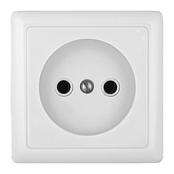 ХИТ Розетка 1местная ОП без заземления, без шторок 10А белая IP20 Schneider Electric