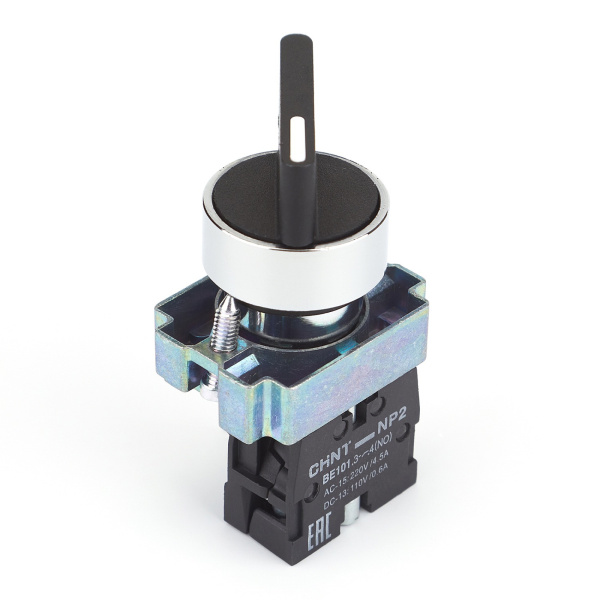 Переключатель NP2-BJ21, 2 положения фиксацией, 1НО, IP40 (R) CHINT