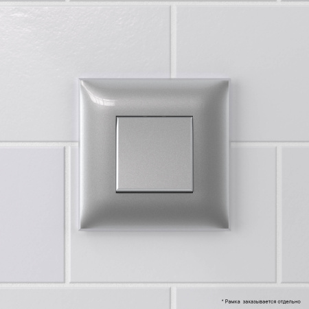 Кнопка одноклавишная в стену, "Avanti", "Закаленная сталь" DKC