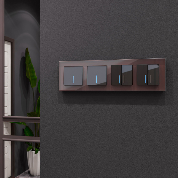 Favorit Рамка на 4 поста (мокко) Werkel