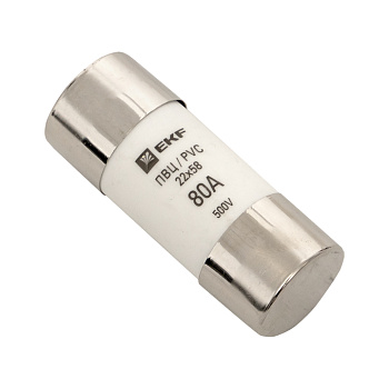 Плавкая вставка цилиндрическая ПВЦ (22х58) 80А PROxima EKF