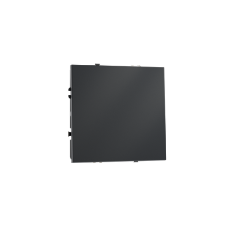 Проходной переключатель встраиваемый Voltum S70 одноклавишный 10А, (графит)