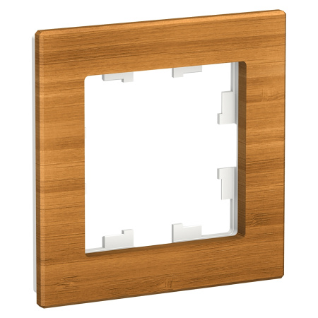 ATLASDESIGN NATURE Рамка горизонт/вертик 1 пост дерево бамбук  IP20 Schneider Electric