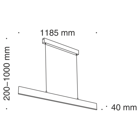Подвесной светильник 30Вт 4000K Белый IP20 Step P010PL-L30W4K Technical