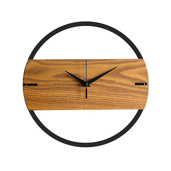 ML200914 Часы настенные, круглые, цвет корпуса коричневый, металл, Ø30см, источник питания 1 батарейка АА(в комплект не входит)((Китай) APEYRON