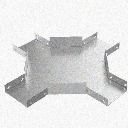 Лоток крестообразный замковый глухой КМЗГ 500х110 УХЛ1, горячее цинкование, S1,5