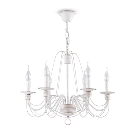 Люстра 6*E14 60Вт Белый с Золотом IP20 Velia FR2046-PL-06-WG Freya