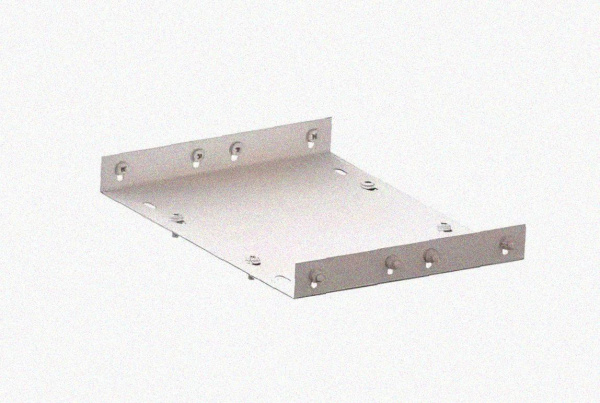 Соединитель лотковый замковый СЛЗ-200х100х1,5 УТ1,5, оцинкованный лист, S1,5