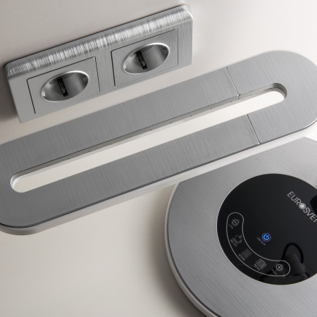 Stream Рамка горизонт/вертик 2 пост . серебряный IP20 Werkel