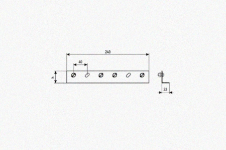 Соединитель лотковый замковый СЛЗх100х2,0 УХЛ1, горячее цинкование, S2,0