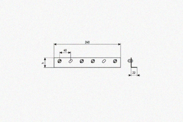 Соединитель лотковый замковый СЛЗх100х2,0 УХЛ1, горячее цинкование, S2,0