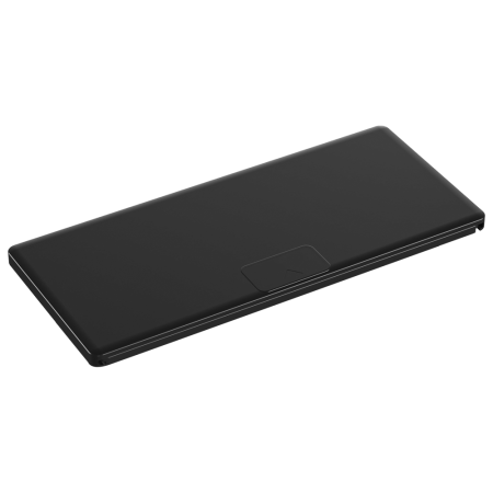 Donel Настольный встраиваемый розеточный блок с сдвижной крышкой 6 мод. (3 мод. 45х45), черный