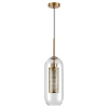 Подвес E27 1*40W CLOCKY античн.бронза/металл/прозрачный/стекло B ODEON LIGHT