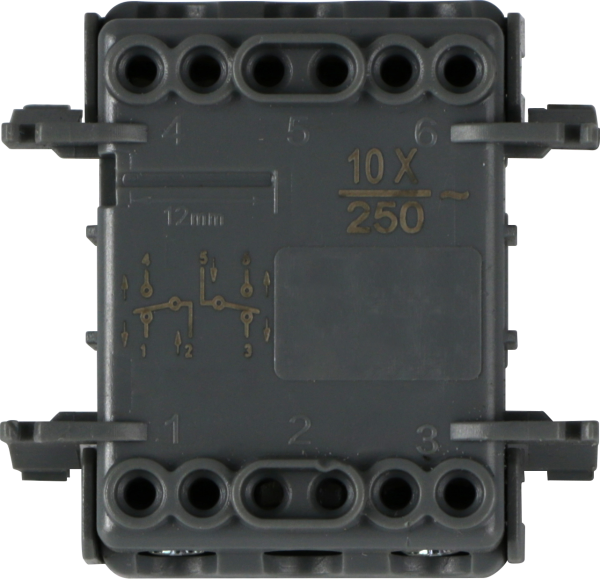 Donel W55 механизм переключателя 2-клавишного для скрытой установки, IP55, серия (тип) DIP55
