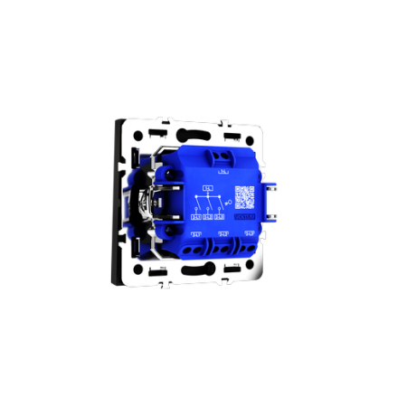 Выключатель встраиваемый Voltum S70 трехклавишный 10А, (черный матовый)
