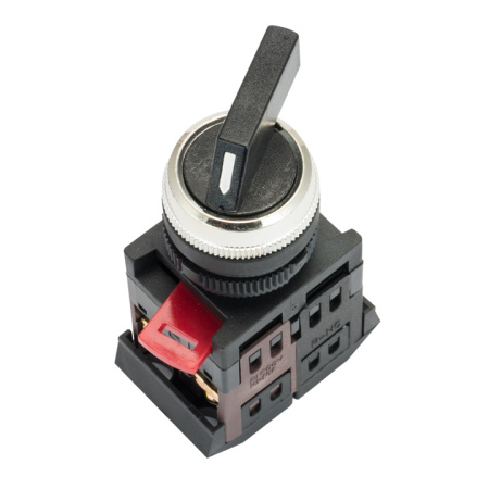 Переключатель АLСLR-22 3P черный NO+NC PROxima EKF