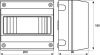 ЩРн-П-8, RAL7035, без крышки DKC