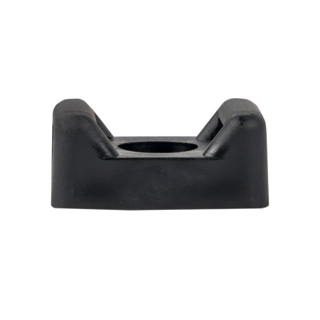 Площадка под хомуты (22x16) с монтажным отверстием М4 чёрная (100шт) PROxima EKF