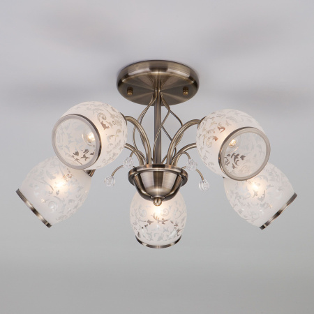 Люстра классическая 5*E27 60Вт античная бронза IP20 Gabriella (30026/5 античная бронза) Eurosvet Люстра классическая 5*E27 60Вт античная бронза IP20 Gabriella (30026/5 античная бронза) Eurosvet