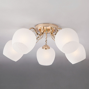 Потолочный светильник 5*E27 60Вт золотой IP20 (30138/5 золото) Eurosvet