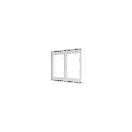 Рамка пластиковая Voltum S70 на 2 поста, (белый глянцевый)