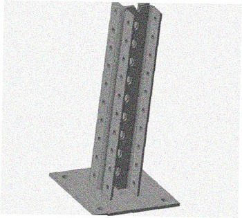 Стойка напольная (потолочная) сдвоенная СНПС1400 УТ1,5,горячее цинкование, S2,5