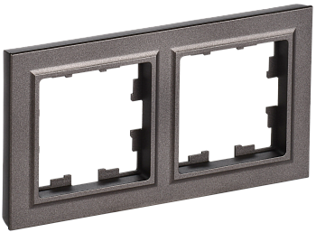 BRITE Рамка 2-местная РУ-2-БрТБ темная бронза IEK