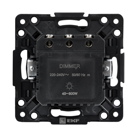 Стокгольм Механизм Светорегулятора 600W 220В черный EKF